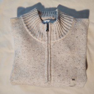 SONOMA SUPERSOFT TOUCH MEN LONG SLEEVE 1/2 ZIP UP PULLOVER SWEATER - SIZE XXL